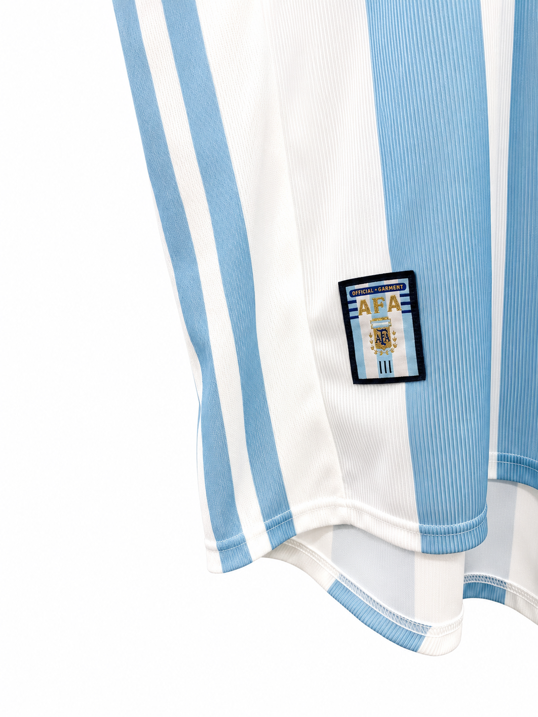 1998-99 Argentina adidas home shirt adidas logo detail