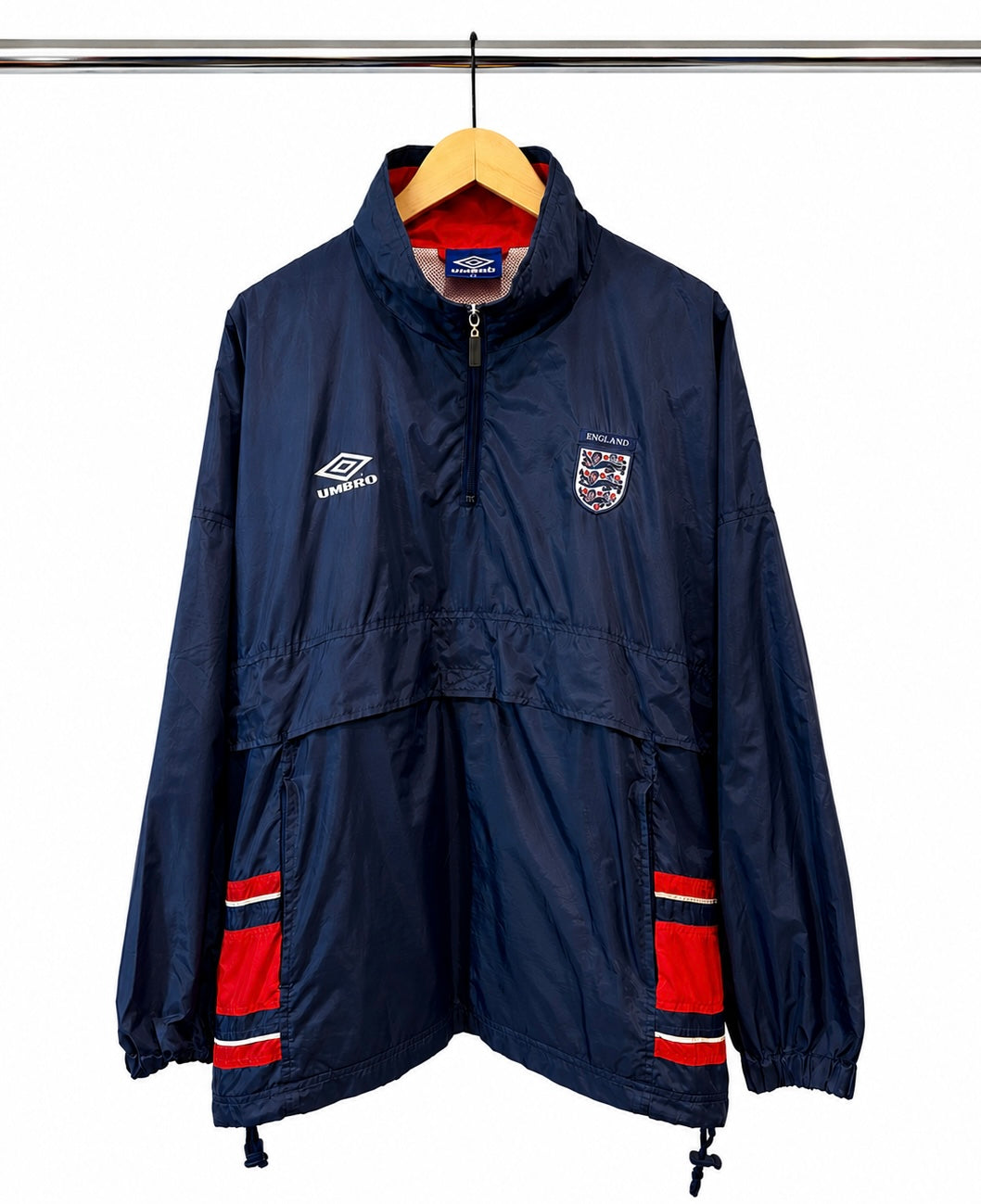2000-02 England Umbro 1/4 Zip Drill Top