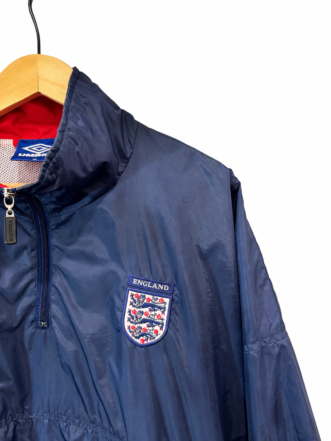 2000-02 England Umbro 1/4 Zip Drill Top