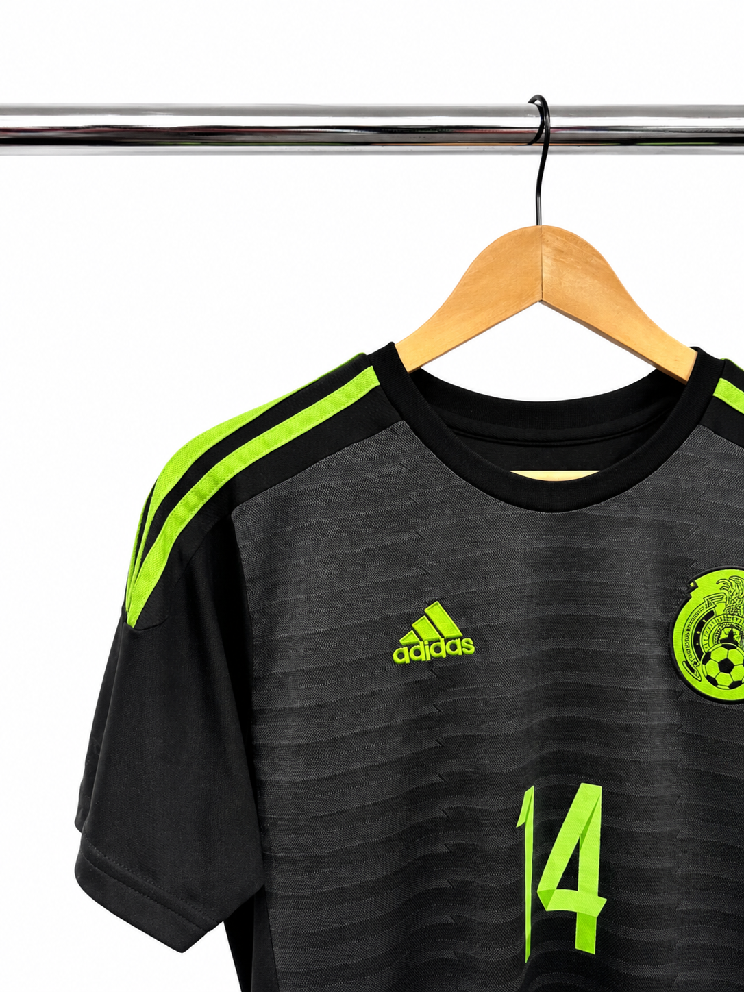 2015-2016 Mexico adidas Home Shirt #14 Chicharito