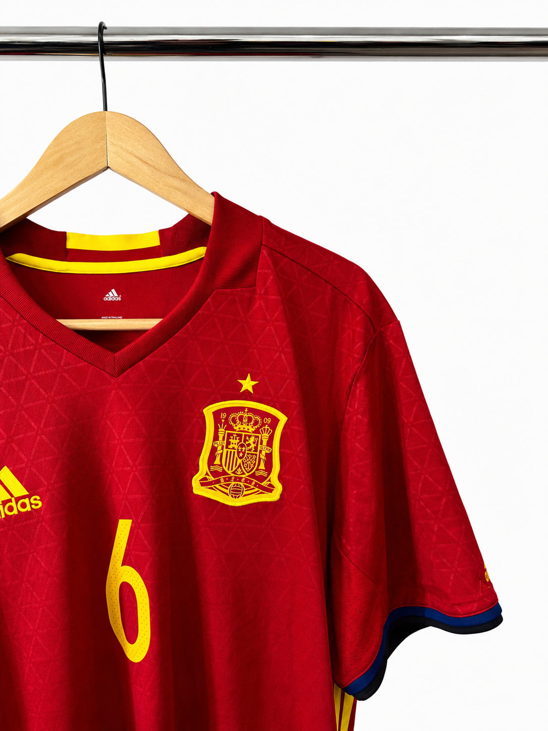 2016/17 Spain Home Jersey #6 A. INIESTA