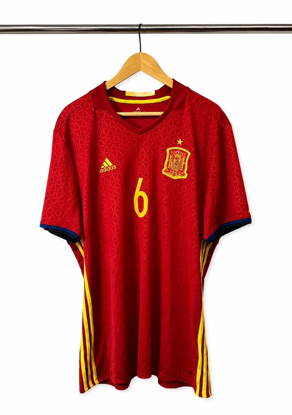 2016/17 Spain Home Shirt #6 A. INIESTA