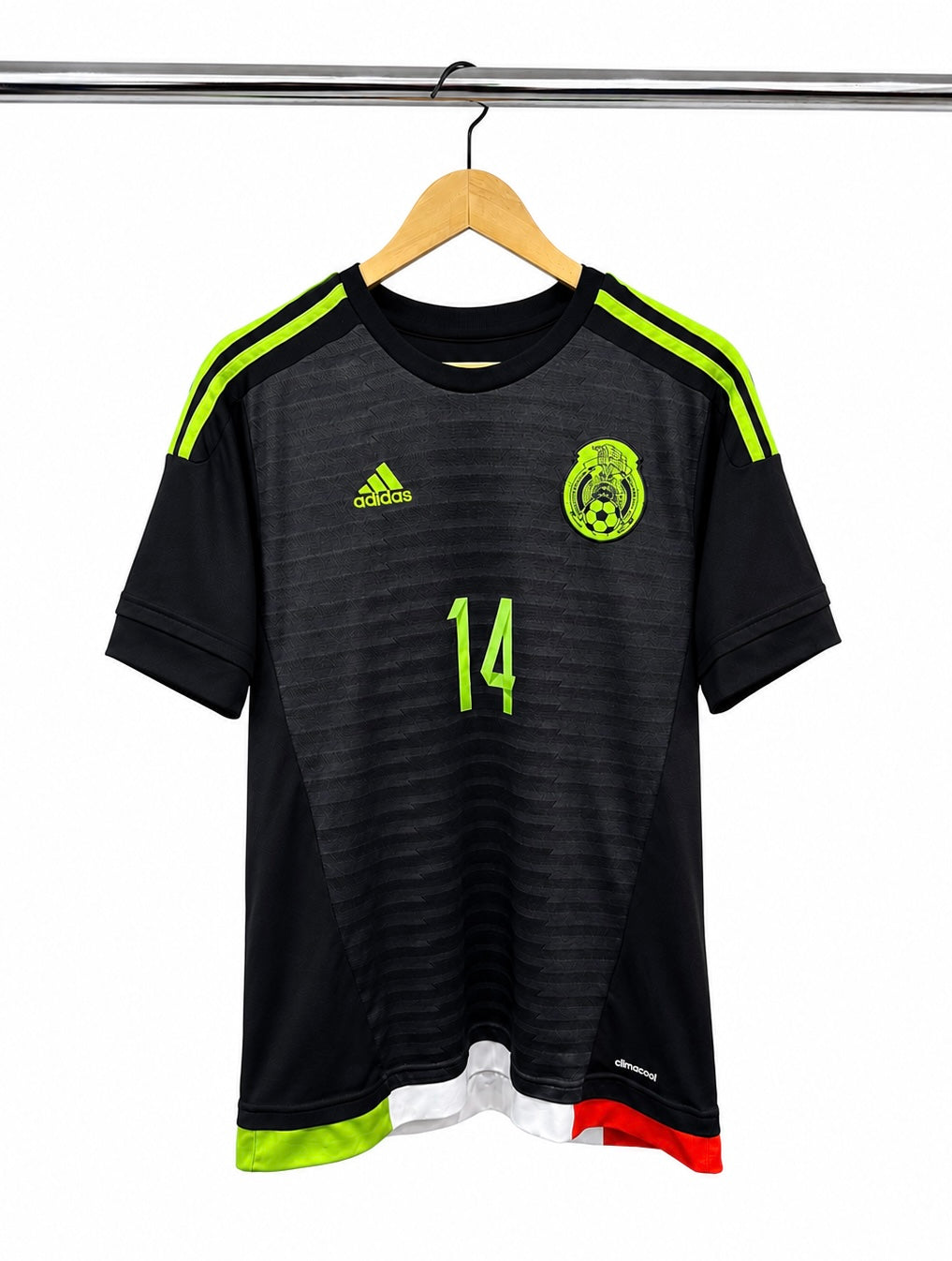 2015-2016 Mexico adidas Home Shirt #14 Chicharito