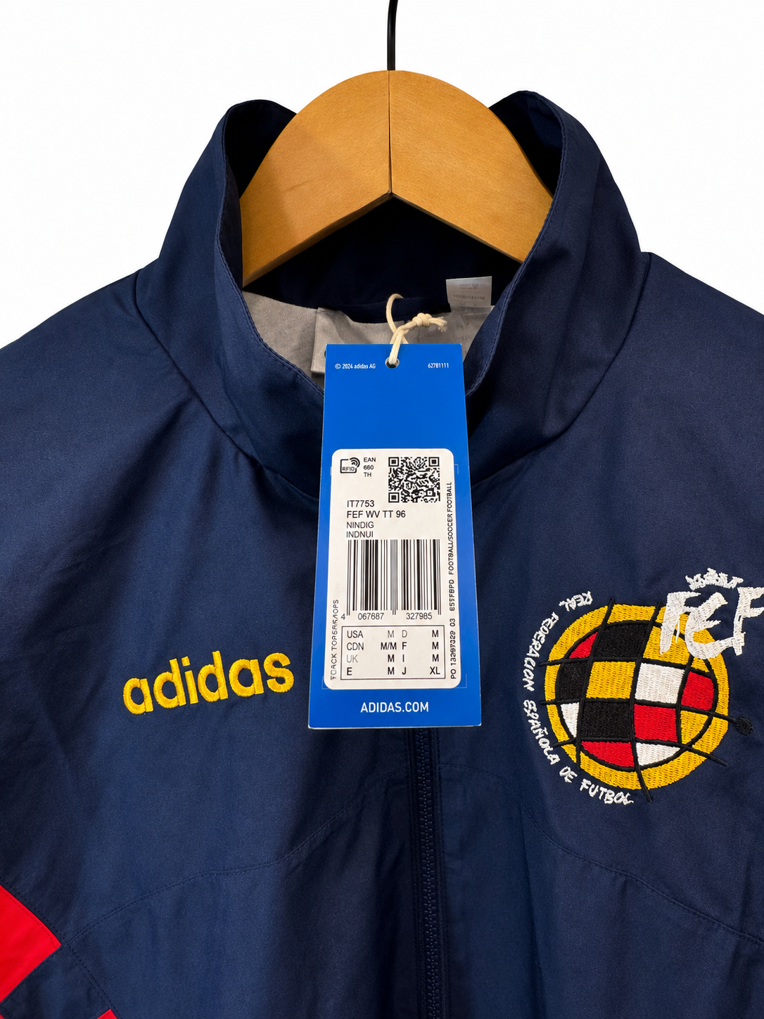 1996 Spain Adidas Woven Track Jacket reissue (2024)