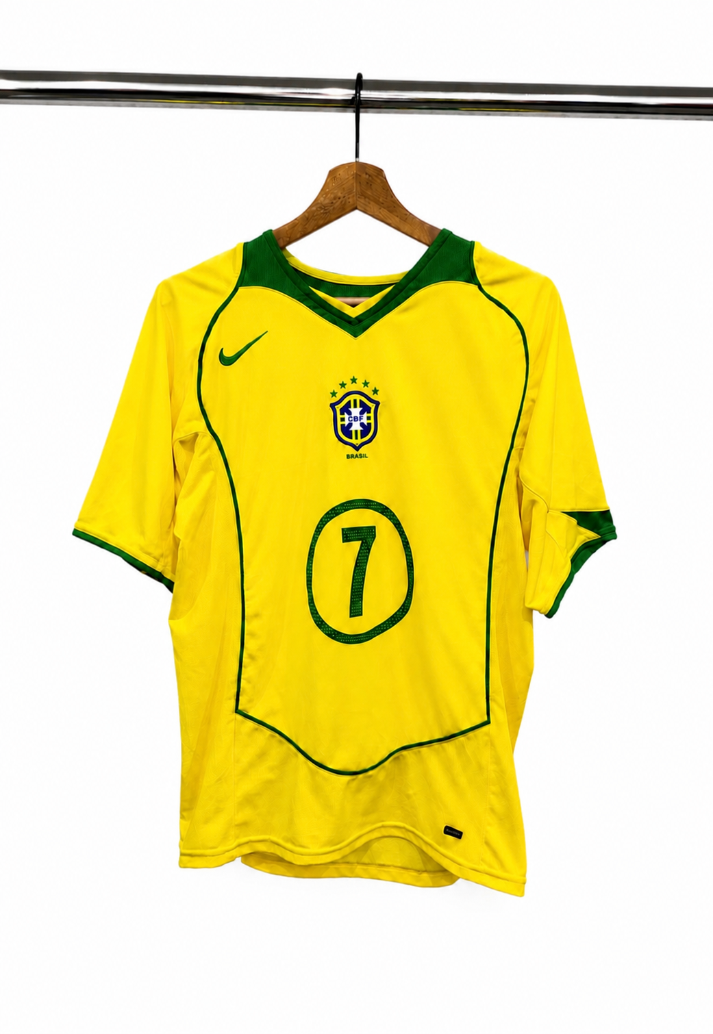 2004-06 Brazil Nike Home Shirt #7 Ronaldinho