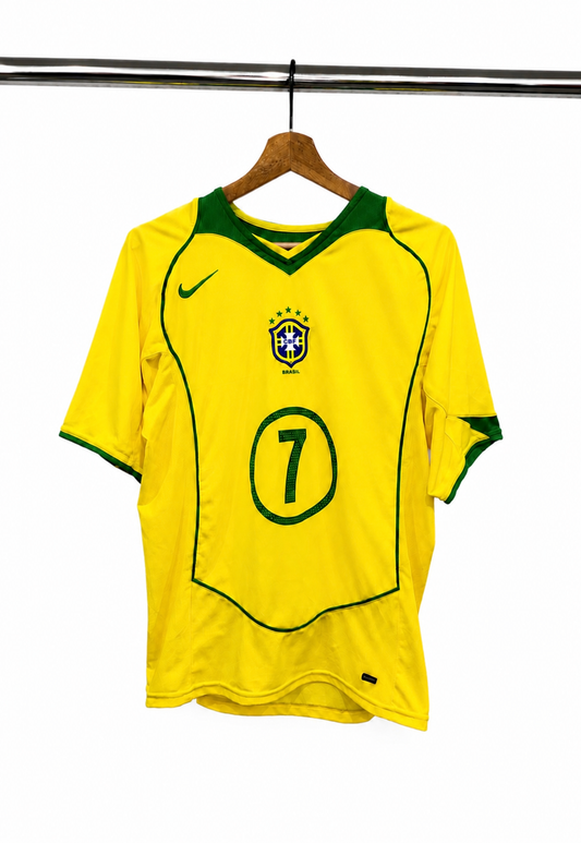 2004-06 Brazil Nike Home Shirt #7 Ronaldinho